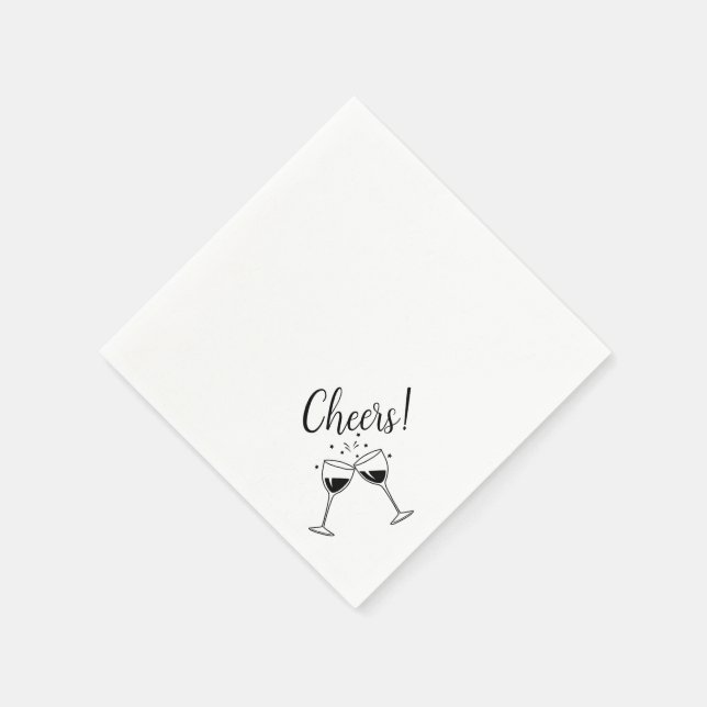 Cheers Cocktail Party Napkins (Corner)