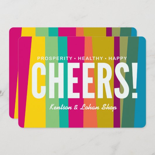 cheers & colorful patterned (Front/Back)