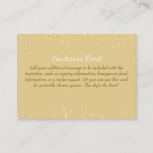 Cheers Couples Coed Wedding Shower Enclosure Card