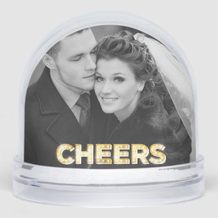 Cheers Double Photo Snow Globe