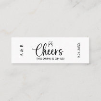 50 Free Drink Tickets, Cheers Tickets, Rustic Drink Ticket Coupons for a  Free Drink at Weddings, Work Events or Party, Drink Tickets for Events,  Free