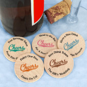 Cheers Drink Token Wooden Nickels (Front)