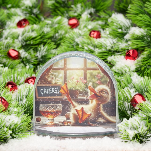 CHEERS  Duck Snow Globe (Christmas)