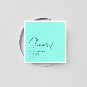 Cheers! Elegant, minimal, handwriting Napkins