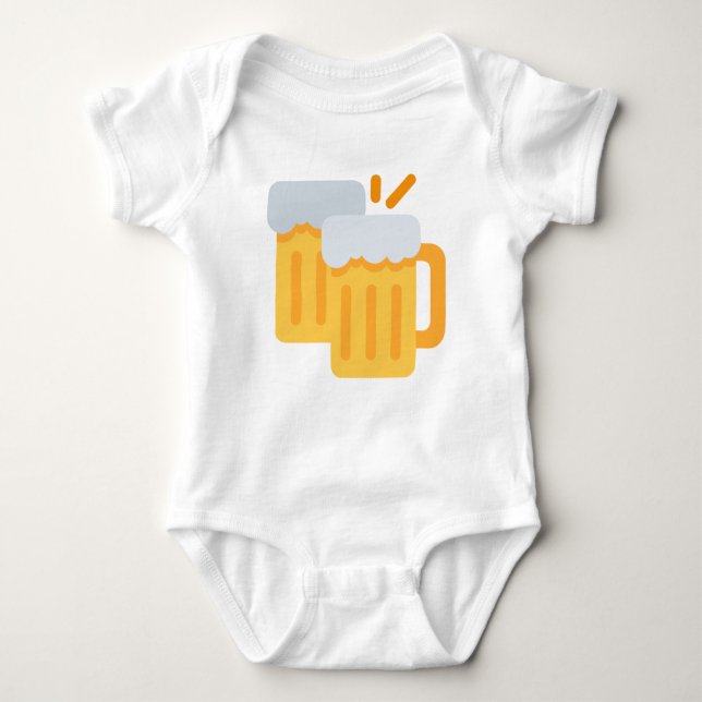 Cheers Emoji Baby Bodysuit (Front)