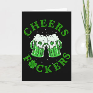 Cheers Ers Funny St Patricks Day Irish Drinking 1  Card