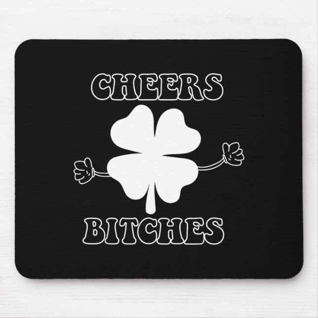 Cheers Es Lucky Clover Saint Patrick's Day Iri-shi Mouse Pad (Front)
