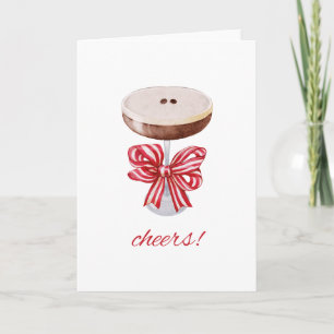 Cheers! Espresso Martini Holiday Card