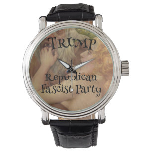 Cheers Faux Black Glitter Wedding Mini Trump Watch