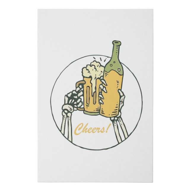 Cheers! Faux Canvas Print (Front)