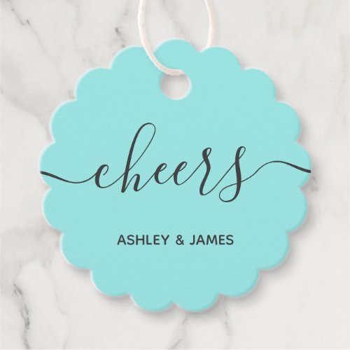 Cheers Favor Gift Tag for Weddding Party Shower