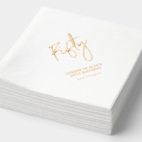 Cheers Fifty | Modern Adult 50th Birthday Party