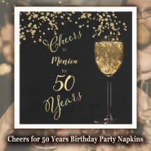Cheers for 50 Years Birthday