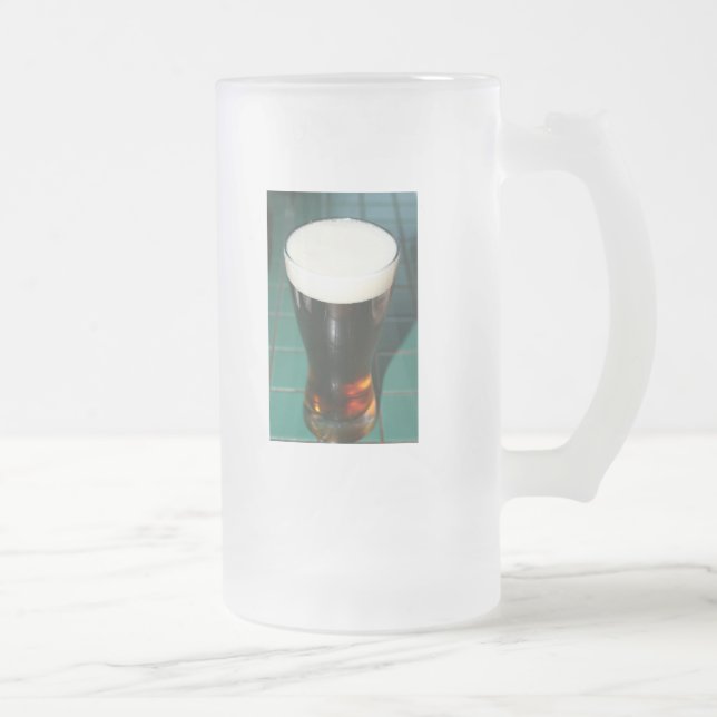 Cheers for BEERS! Frosted Glass Beer Mug (Right)