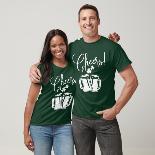 Cheers for St Patricks Day Classic Irish Party T_Shirt