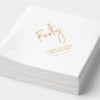 Cheers Forty | Modern Adult 40th Birthday Party