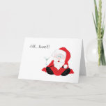 Cheers From Drunk Santa Holiday Card at Zazzle