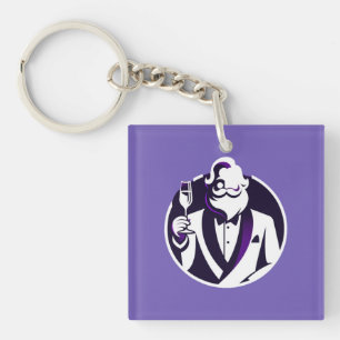 Cheers from Santa T-Shirt - Classy Holiday Toast Keychain