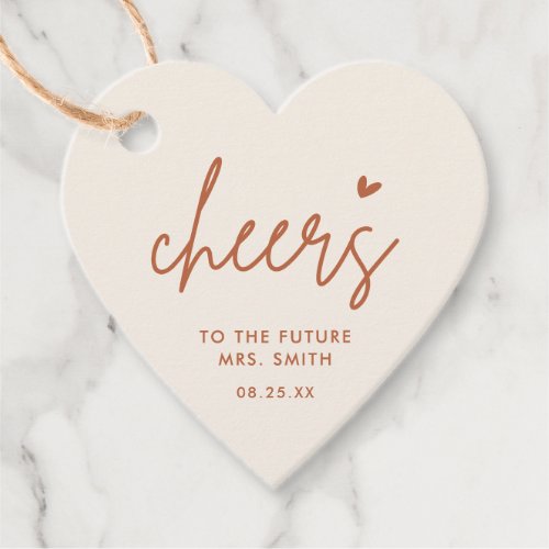 Cheers Future Mrs Desert Bridal Shower Favor Tags