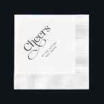 Cheers Future Mrs Elegant Bridal Shower Napkins<br><div class="desc">CheersFuture Mrs Modern Bridal Shower 
Engagement Celebration Decorations</div>