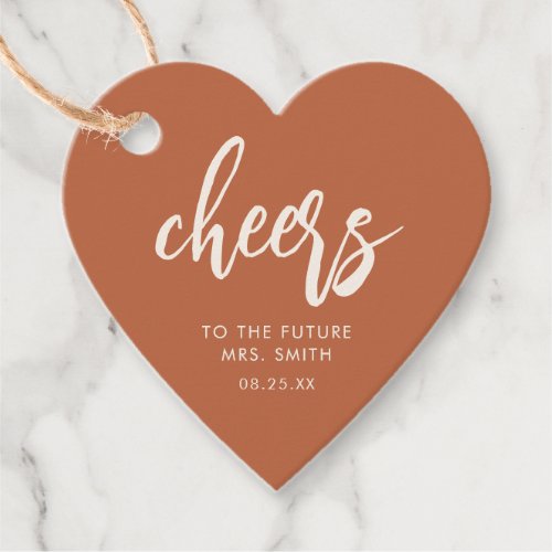 Cheers Future Mrs Rust Bridal Shower Favor Tags