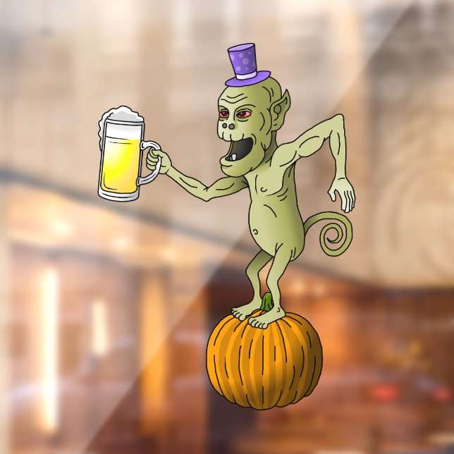 Cheers Ghouls Halloween Window Cling (Sheet 2)