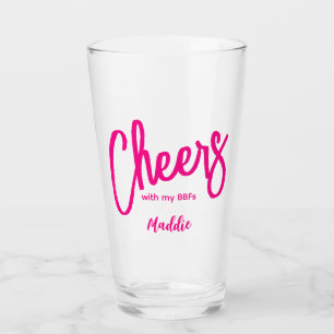 Cheers Girls Galentines Glass