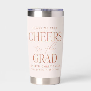 Cheers Grad Photo Collage Graduation Keepsake Insulated Tumbler
