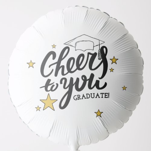 Cheers Graduation Graphics Best Graduation Party Balloon