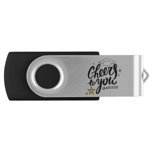 Cheers Graduation Graphics Best Graduation Party Flash Drive (Front)