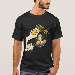 Cheers Happy New Year 2026 Goose With Balloon Disc T-Shirt