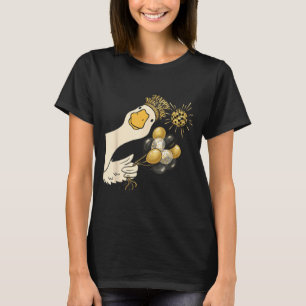 Cheers Happy New Year 2026 Goose With Balloon Disc T-Shirt