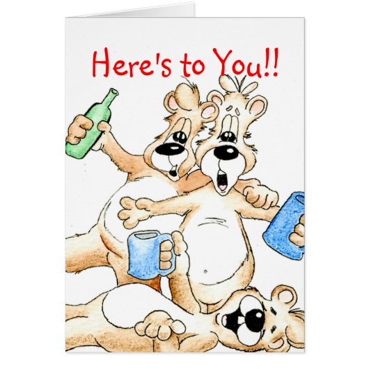 Cheers, Here's to You!! Cards (Front)
