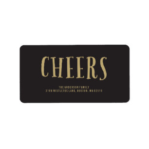 Cheers! Holiday Address Labels