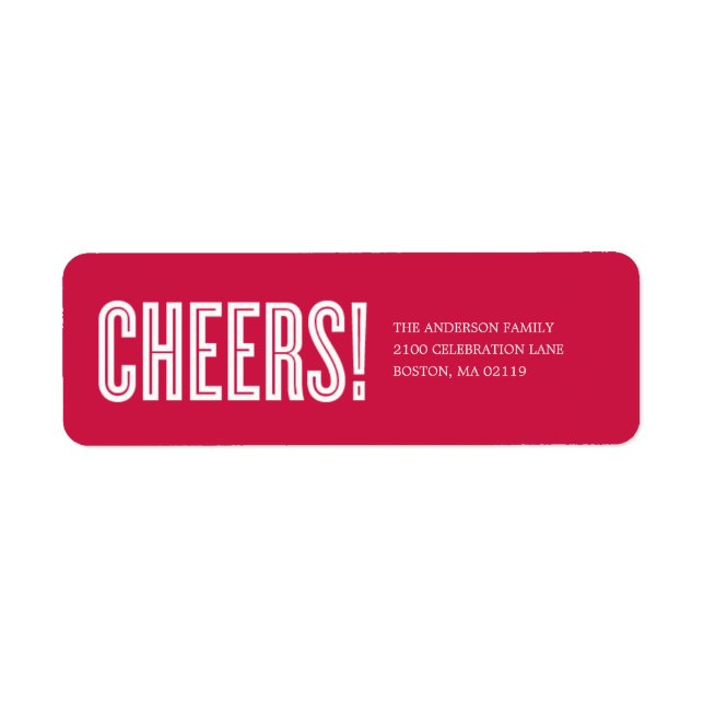 CHEERS! | HOLIDAY GIFT TAGS (Front)