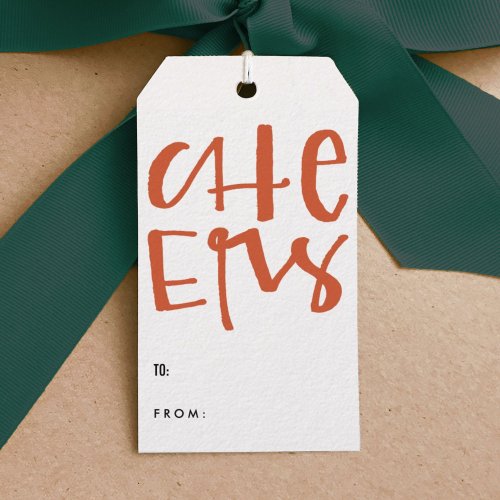 Cheers Holiday Gift Tags