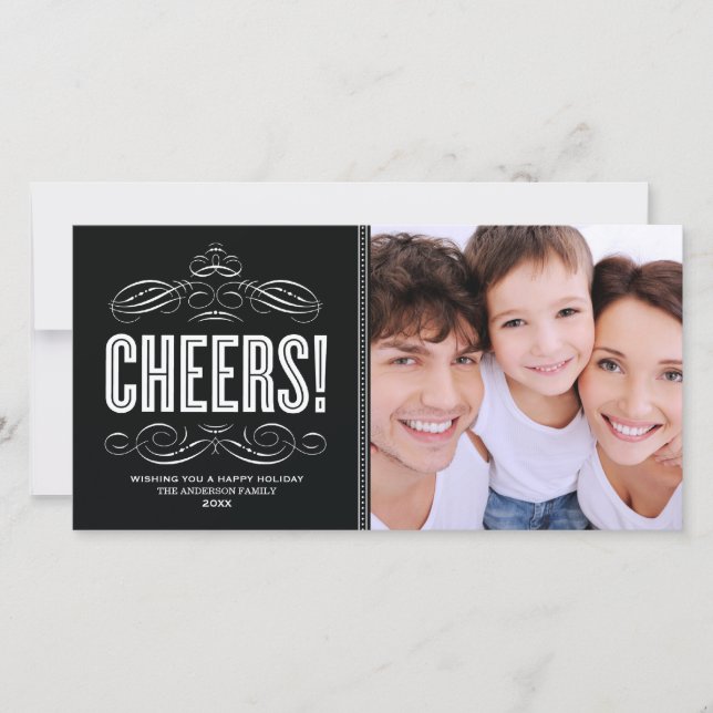 CHEERS! | HOLIDAY PHOTO CARD (Front)