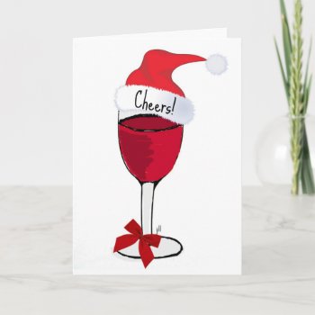 Cheers! Holiday Red Wine Print By Jill by CreativeContribution at Zazzle