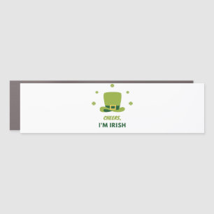 "CHEERS I'M IRISH" CAR MAGNET