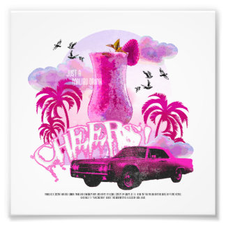 Cheers! Just a Malibu Drink Photo Print