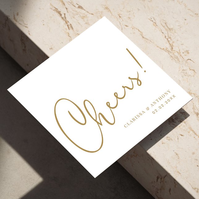 Cheers Lettering Hand Trends: Stand Out in Style Napkins (Personalized Cheers Lettering Hand Trends Stand Out in Style Napkins)