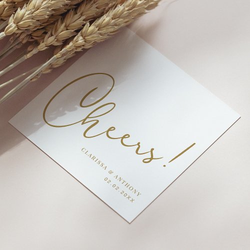 Cheers Lettering Hand Trends Stand Out in Style Napkins