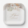 Cheers Light Floral Pampas Grass Paper Plates