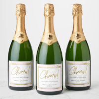 Cheers Love Faux Gold Foil Glitter Elegant Pink