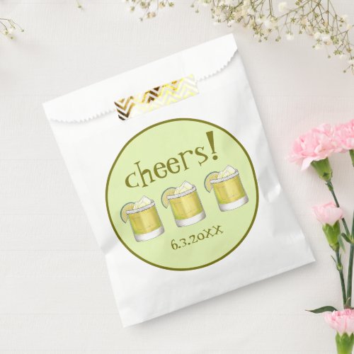 Cheers Margarita Cocktail 21st Birthday Party Favor Bag