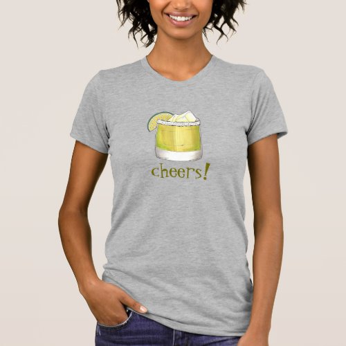 Cheers Margarita Cocktail 21st Birthday Party T_Shirt