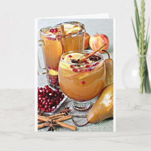 CHEERS MERRY CHRISTMAS / HAPPY NEW YEAR HOLIDAY CARD