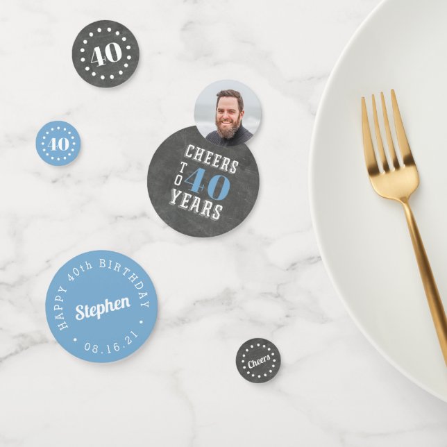 Cheers Milestone Birthday Custom Party Confetti (Group)
