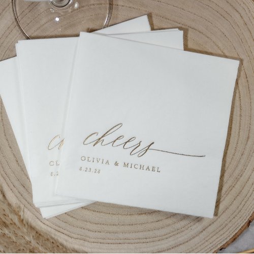 Cheers Modern Elegant Typography Wedding