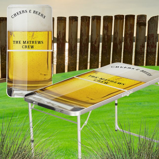 Cheers n Beers drinking Giant Mug Stein Monogram Beer Pong Table (Creator Uploaded)